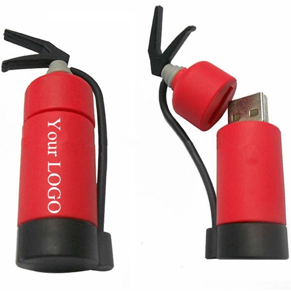 2GB-Custom Fire extinguisher USB Flash Drive PVC Series