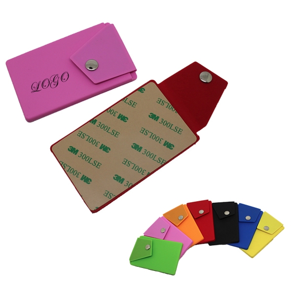 Adhesive Phone Button Wallets