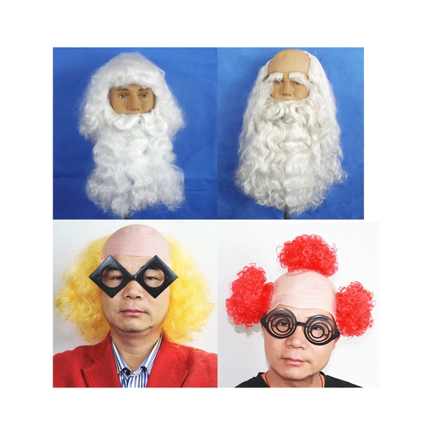 COSPLAY Wig Santa Beard Wig Set