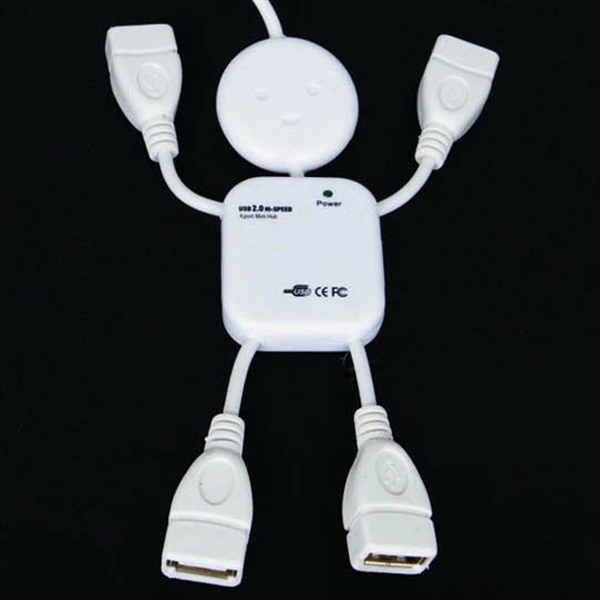 High quality Humanoid Shape 4 Ports USB Hub 2.0