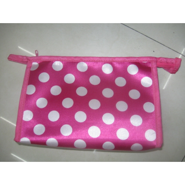 Satin cosmetics / make up bag