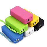 3000 mAh Portable Lithium Ion Power Bank Charger with Cord