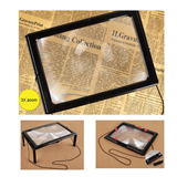 3X Magnification Full-Page Magnifier With Led Light