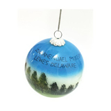 80mm Glass Globe Ornaments Inner Hand-Painted