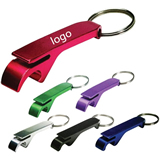 Aluminum Bottle Open Keychain