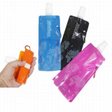 BPA free Plastic flat  water bottle bag
