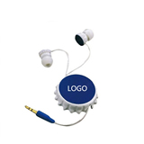 Beer bottle cap Retractable Earphones