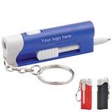 Keychain with Flashlight and Ballpoint Pen