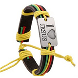 Multi Color Love Leather Bracelet