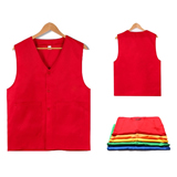 Multi-color Unisex 2-Pocket Button Vest