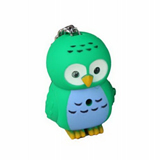 Owl LED Keychain toys with Sound Flashlight