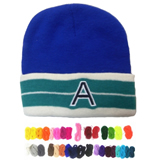 Pantone Matched Team Knit Beanie With Stripe Cuff