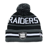 Pom Pom  Knit Beanie With Partial Fleece Lining