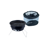 Portable grill and cooler set