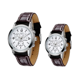 Quartz Watch Fashion Couple Wristwatch for lovers with Leahe