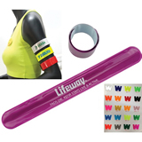 Reflective PVC Slap Bracelet Wristband