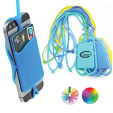 Silicone Cell Phone Wallet With Lanyards