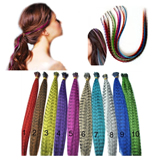Synthetic Feather Hair Extension Wig