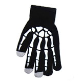 The skeleton Solid color knit Touch Screen Gloves