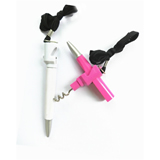 Wine Bottle Opener Pen With Lanyard